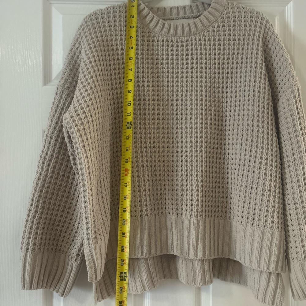 Beige chunky sweater